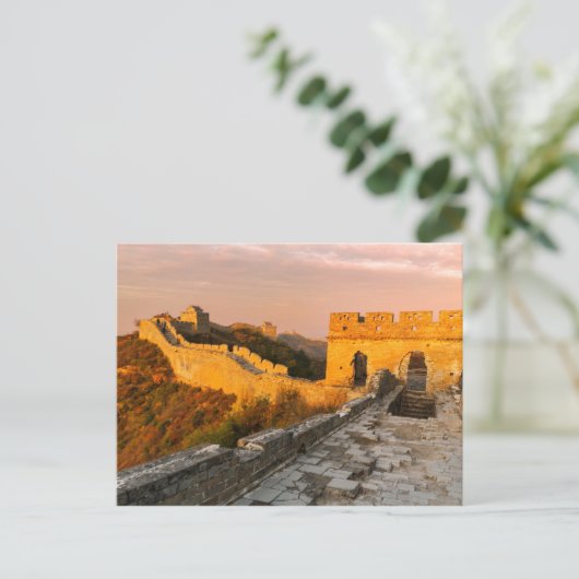 Große Mauer der China Postkarte (Stehend Vorderseite)
