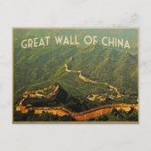 Große Mauer der China Postkarte (Vorderseite)