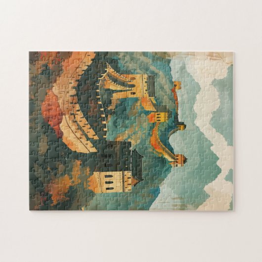 Große Mauer der China Puzzle (Horizontal)