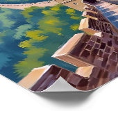 Große Mauer der China | Reisebild Poster (Ecke)