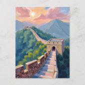 Große Mauer der China | Reisebild Postkarte (Vorderseite)