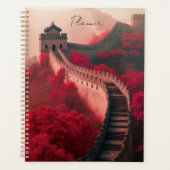 Große Mauer der China Roter Herbstplaner - histori Planer (Vorderseite)