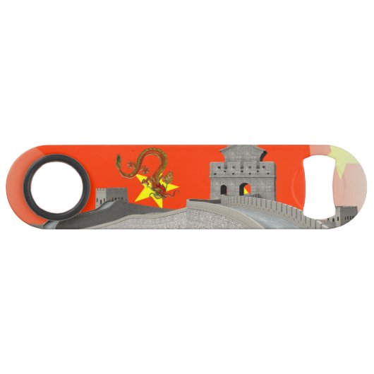 Große Mauer der China Speed Flaschenöffner (Rückseite Horizontal)