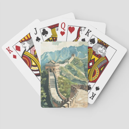 Große Mauer der China Spielkarten (Rückseite)