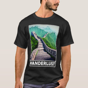 Große Mauer der China Wanderlust T-Shirt