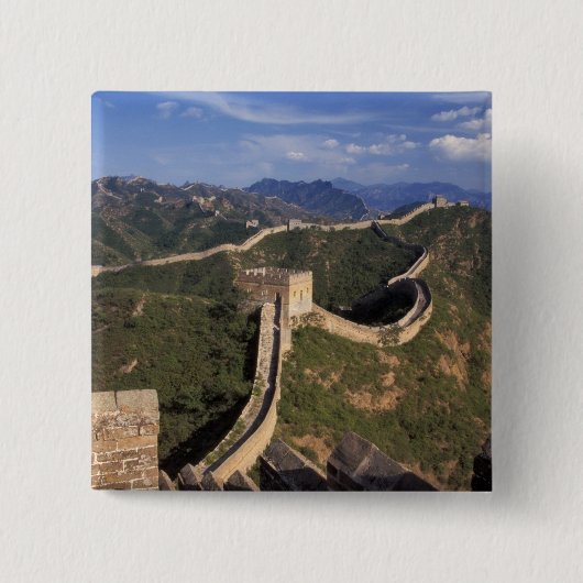 Große Mauer, die sich durch den Berg zieht, Button (Vorderseite)