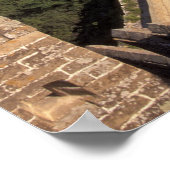 Große Mauer, die sich durch den Berg zieht, Poster (Ecke)