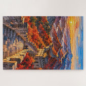 Große Mauer im Herbstfeuer Puzzle (Horizontal)
