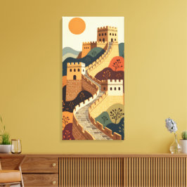 Große Mauer Leinwanddruck