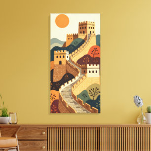 Große Mauer Leinwanddruck