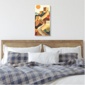 Große Mauer Leinwanddruck (Insitu (Schlafzimmer))