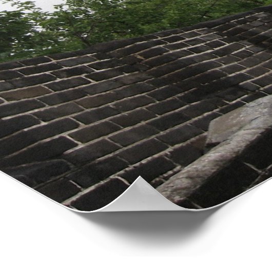 Große Mauer - Nebel 2 Poster (Ecke)