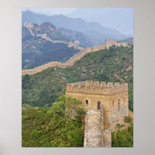 Große Mauer von China bei Jinshanling, China. 2 Poster