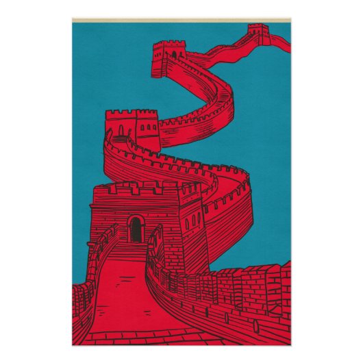 Große Mauer von China Poster (Vorderseite)