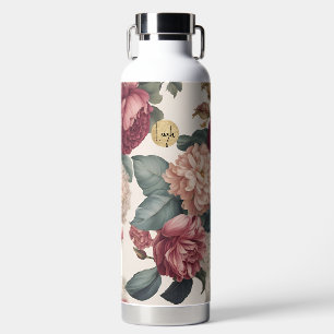 Große Mauve- und rosa Peonies Trinkflasche