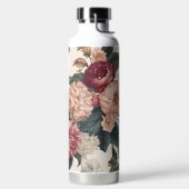Große Mauve- und rosa Peonies Trinkflasche (links)