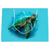 Große Meeresschildkröte Große Geschenktüte (Vorderseite)