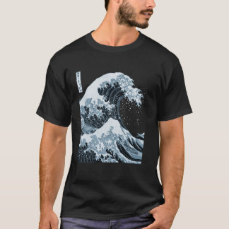 Große Meereswelle Berühmte Kunst T-Shirt