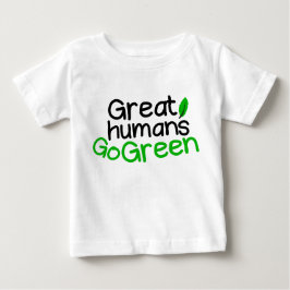 große Menschen grün Baby T-shirt