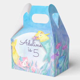 Große Mermaid Cat (Mercat) Themed Party Boxes Geschenkschachtel