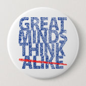 Große Minds denken ähnlich Button (Vorderseite)
