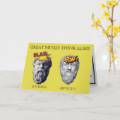 Große Minds denken ähnlich Karte (Gelbe Blume)