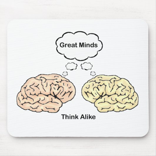Große Minds denken ähnlich Mousepad (Vorne)
