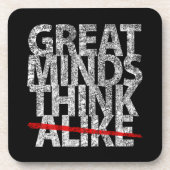 Große Minds denken ähnlich Untersetzer (Vorderseite)