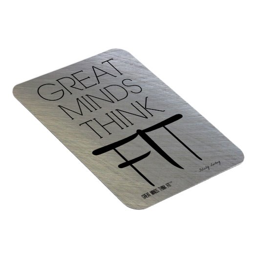 Große Minds denken an Magnet aus Stahl (Rechte Seite)