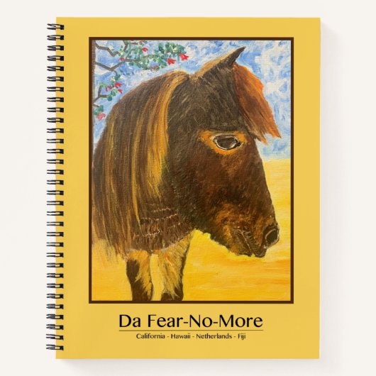Große Mini-Pferde Notizblock (Vorderseite)