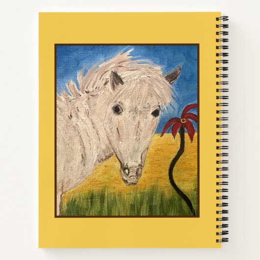Große Mini-Pferde Notizblock (Rückseite)