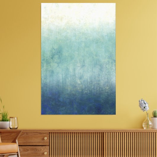 Große Minimalistische Abstrakte Seascape Leinwanddruck (Insitu (Wohnzimmer))