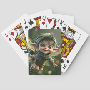 große mit Augen Elf Spielkarten