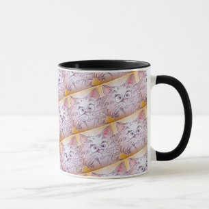 Große mit Augen Katze Tasse