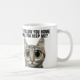 Große mit Augen niedliche lustige Kaffeetasse