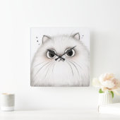 Große Mit Augen persische Cat Wall Uhr (Zuhause)