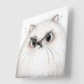 Große Mit Augen persische Cat Wall Uhr (Winkel)