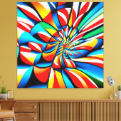 Große, moderne Farbgestaltung Leinwanddruck (Insitu (Wohnzimmer))