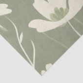 Große, moderne, helle Wildblume Seidenpapier (Detail)