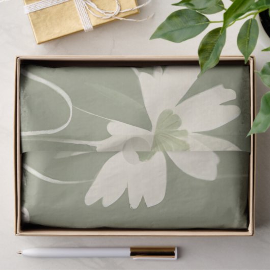 Große, moderne, helle Wildblume Seidenpapier