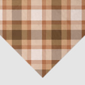 Große moderne Karierte, braune, beige, kopfische u Seidenpapier (Ausschnitt)