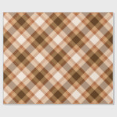 Große moderne Karierte, braune, Beige, Kupfer und Geschenkpapier (Flach)
