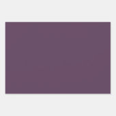 Große moderne Lila Eggplant-Blume Geschenkpapier Set (Vorderseite 2)