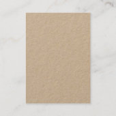 Große, moderne Monogram Beruflich Premium Kraft Visitenkarte (Rückseite)