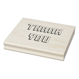 Große Moderne Vielen Dank Gummistempel