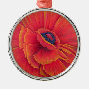 Große Mohnblume 2003 Ornament Aus Metall