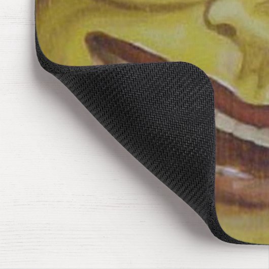 Große Mond-Gesichts-Mausunterlage Mousepad (Ecke)