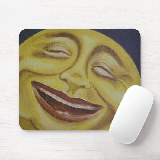 Große Mond-Gesichts-Mausunterlage Mousepad (Mit Mouse)