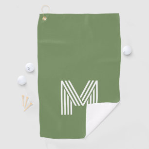 Große Monogramm des modernen Formats Golfhandtuch