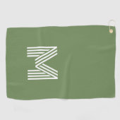 Große Monogramm des modernen Formats Golfhandtuch (Horizontal)
